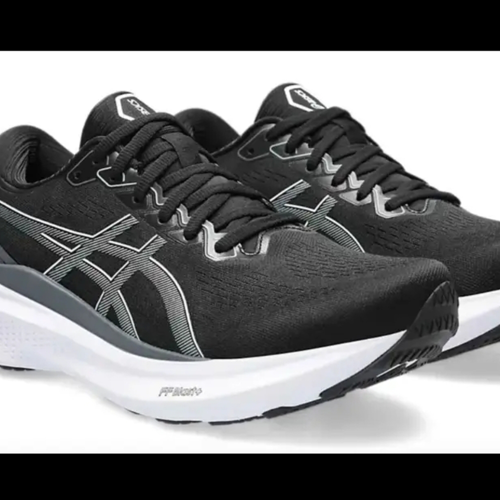 ASICS Men's Black and White Athletic Shoes Mens Size 12.5 Kayano Gel 30